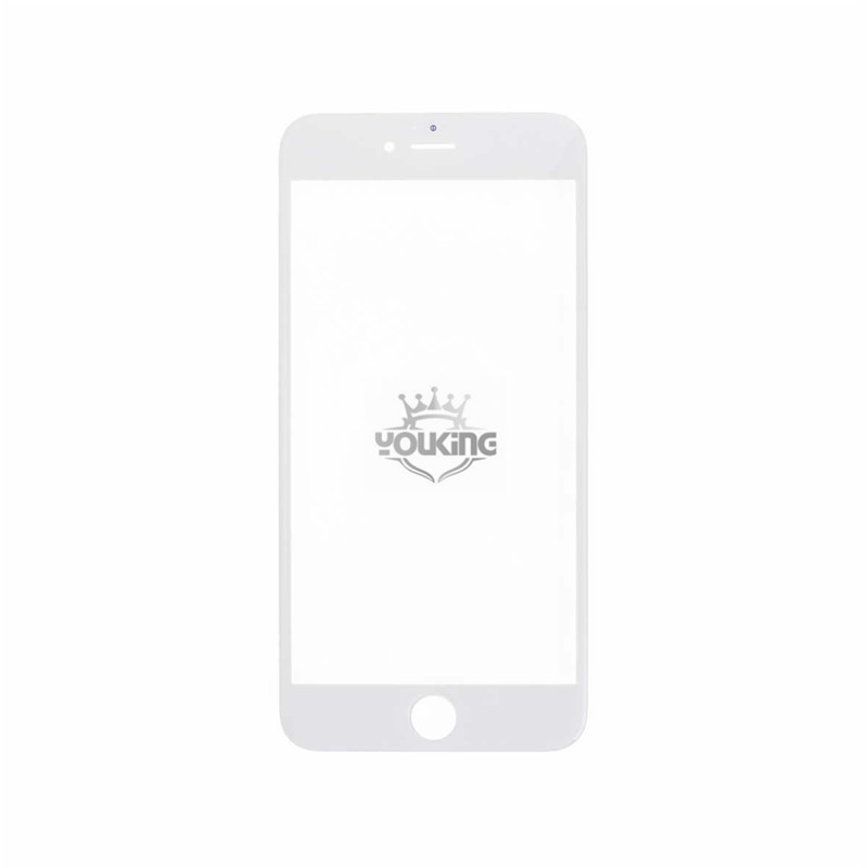 For Iphone 6 Plus Glass Lens with Front Bezel and OCA Glue Sheet - White