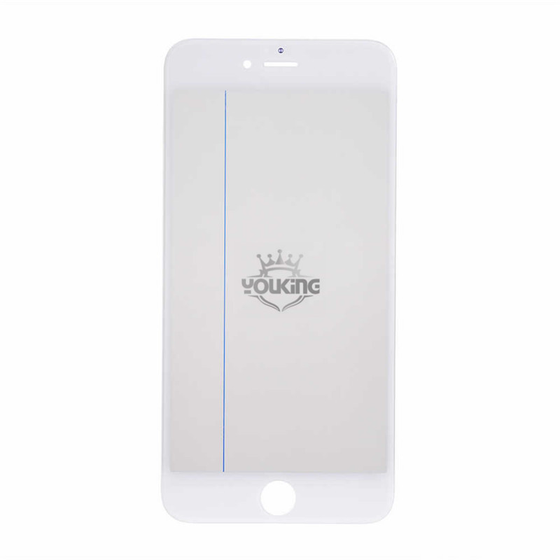 For Iphone 6s Plus Glass Lens with Front Bezel and OCA Glue Sheet - White