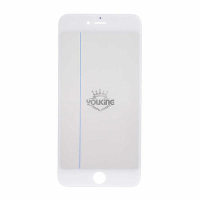 For Iphone 6s Plus Glass Lens with Front Bezel and OCA Glue Sheet - White