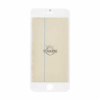 For Apple 7 Glass Lens with Front Bezel OCA Glue Sheet and Polarizer Film - White