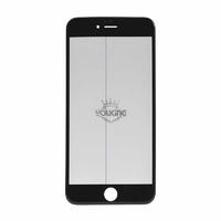 For Apple iPhone 6 Plus Glass Lens With Front Bezel OCA Glue sheet and Polarizer Film - Black