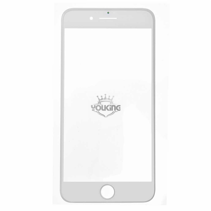 For Apple iPhone 7 Plus Glass Lens With Front Bezel and OCA Glue sheet Replacement - White