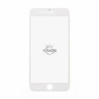 For Apple iPhone 8 Plus Glass Lens With Front Bezel and OCA Glue Sheet - White