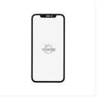 For Apple iPhone XR Glass Lens with Front Bezel and OCA - Black