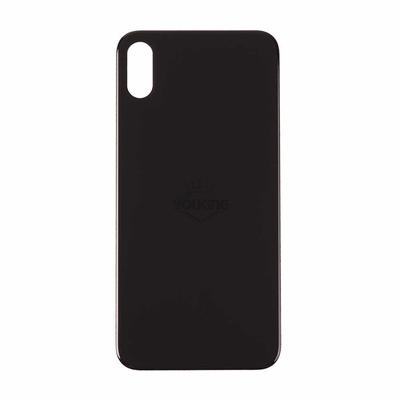 For Apple iPhone X Back Glass Cover With Big Camera Hole Replacement Black