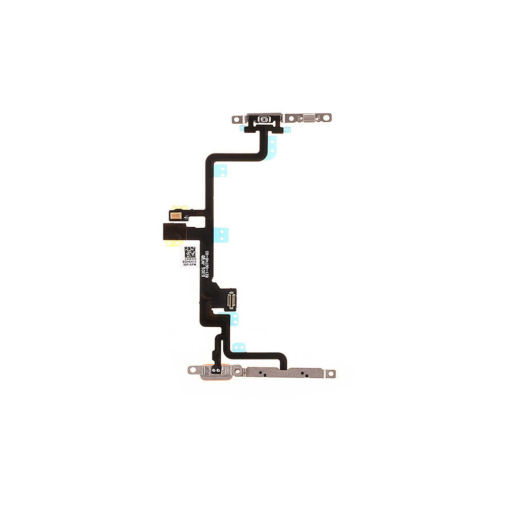 For Apple iPhone 7 Plus Power Switch Volume Flex Cable with Metal Plate