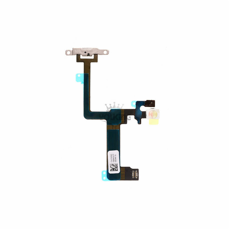 For Apple iPhone 6 Plus Power Button Flex Cable with Metal Plate